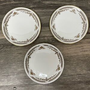 Set of 3 Royal Doulton WD A081 4.75” Bread Plates – Fine Bone China England